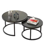 Charger l&#39;image dans la galerie, 🖤✨ Double Table Basse en Marbre 🪨 – Élégance &amp; Gain de Place
